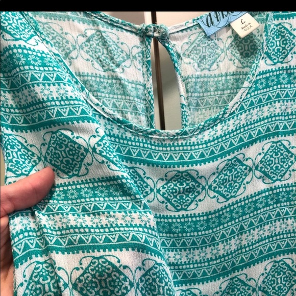 Teal patterned romper - Picture 2 of 5